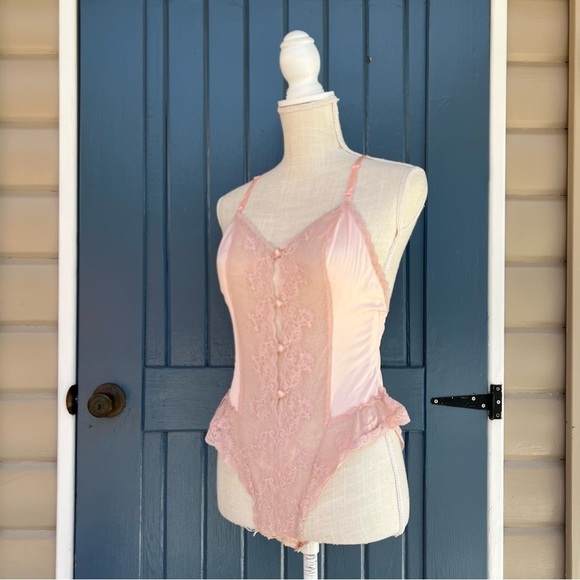 Vintage 1960 Kayser two-piece lingerie bodysuit and a matching robe Women Size M - Picture 5 of 10